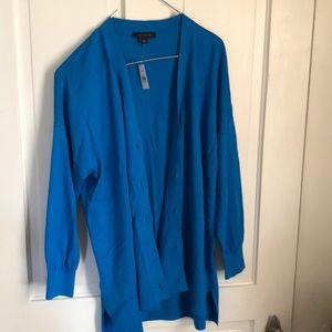 Ann Taylor royal blue cardigan size L